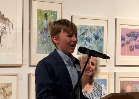 Louis Driver collecting the Marsh Award