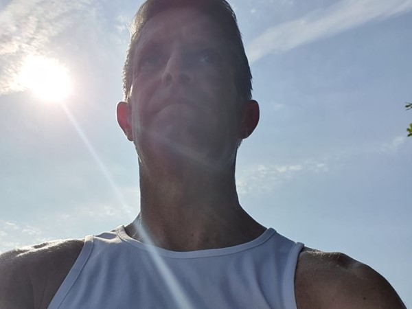 Paul feeling the heat!