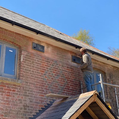 A total of six swift bricks were installed