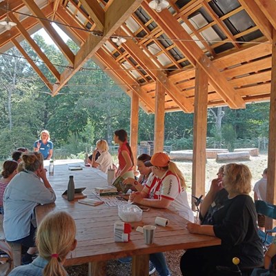 Spending time in nature helps the young carers decompress