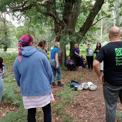 Spending time in nature helps the young carers decompress