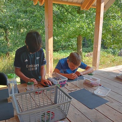 Spending time in nature helps the young carers decompress