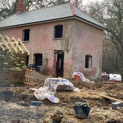 Construction work is progressing steadily