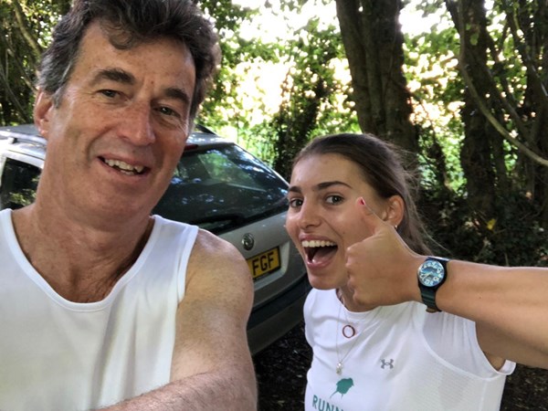 Who’s ready for a 20 mile run?  Christopher and Tash Smailes. 