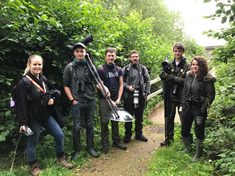 Young birders on the  #SeeTheUnseen walk